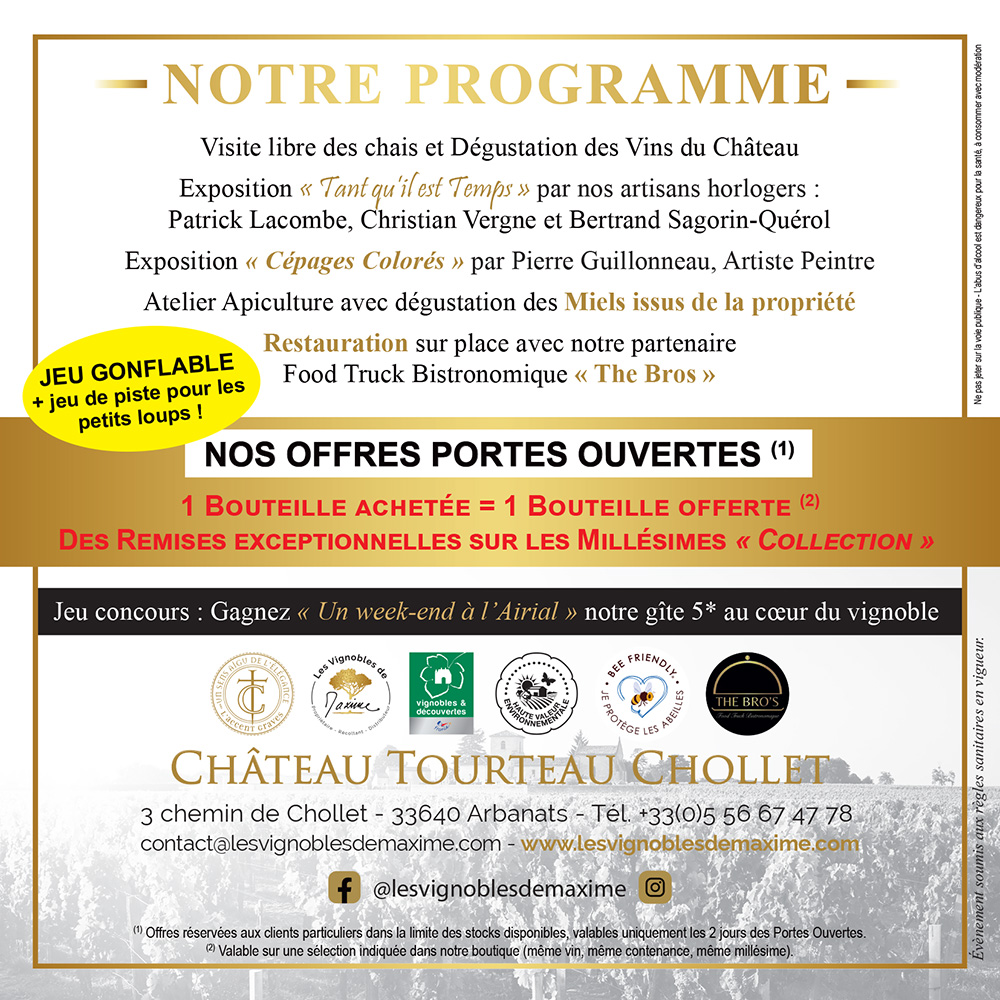 Invitation portes ouvertes Tourteau-Chollet 20203